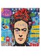 Pop Art Themed Wall Art Blue/Black/Beige 30x30cm
