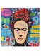 Pop Art Themed Wall Art Blue/Black/Beige 30x30cm
