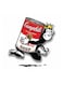 Monkey Themed Wall Art White/Black/Red 30x30cm