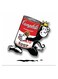 Monkey Themed Wall Art White/Black/Red 30x30cm