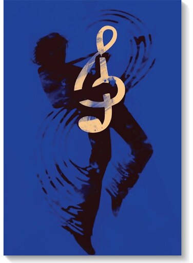 Music Lovers Wall Art Painting Multicolour 40x60cm