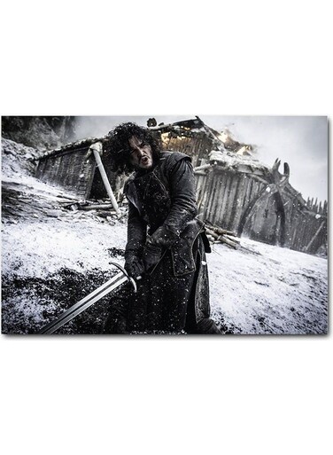 Jon Snow Wall Art Multicolour 40x60cm