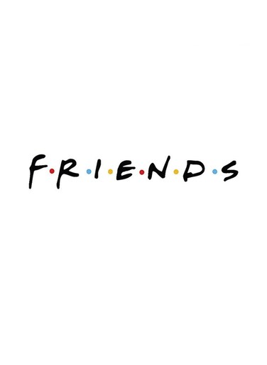 Friends Themed Decorative Wall Art White/Black 30x30cm