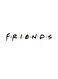 Friends Themed Decorative Wall Art White/Black 30x30cm