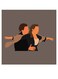 Titanic Themed Wall Art Brown/Beige/Grey 30x30cm