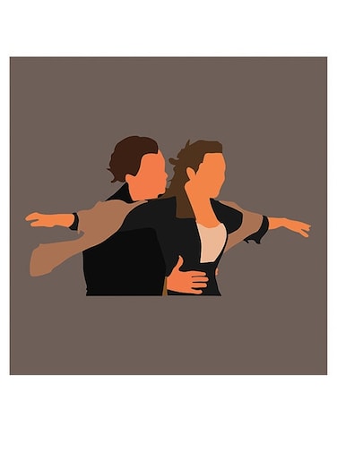Titanic Themed Wall Art Brown/Beige/Grey 30x30cm