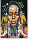 Black Woman Wall Art Multicolour 40x60cm