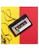 Cassette Themed Wall Art Yellow/Red/Black 30x30cm