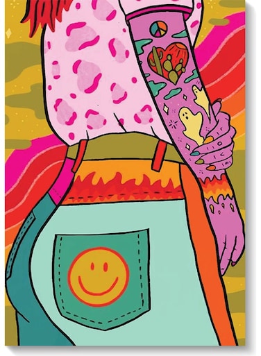 Woman Wall Art Painting Multicolour 40x60cm