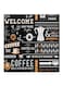 Coffee MDF Wall Art Multicolour 30x30centimeter