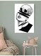 Skull Wall Art Multicolour 40x60cm