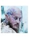 Ragnar Vikings Series Themed Wall Art Blue/White/Purple 30x30cm