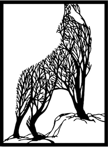 Wall Art Black 20cm