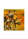 African Wild Dogs Mdf Wall Art Multicolour 30x30cm