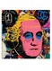 Pop Art George Washington Themed Wall Art Pink/Yellow/Black 30x30cm