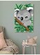 Koala Wall Art Multicolour 40x60cm