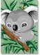 Koala Wall Art Multicolour 40x60cm