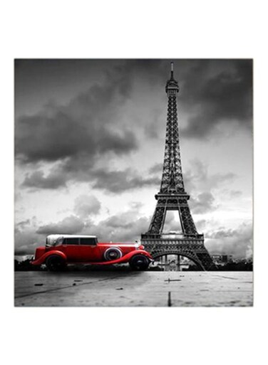 Paris MDF Wall Art Multicolour 30x30cm