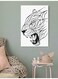 Tiger Line Wall Art Multicolour 40x60cm