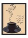 Wooden Framed Wall Art Painting Black Beige