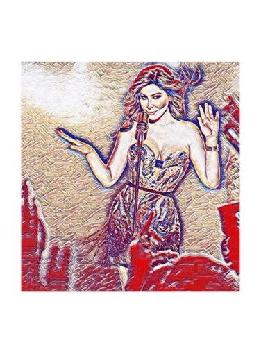 Elissa MDF Wall Art Multicolour 30x30cm