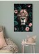 Lion Wall Art Multicolour 40x60cm
