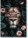 Lion Wall Art Multicolour 40x60cm