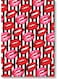 Lips Wall Art Multicolour 40x60cm