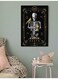 Skeleton Wall Art Multicolour 40x60cm