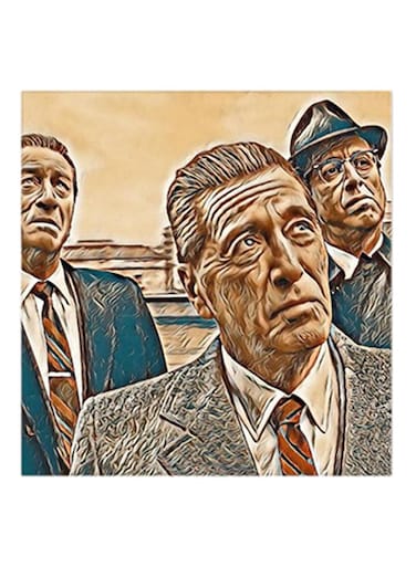 The Irishman MDF Wall Art Multicolour