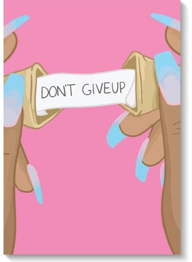 Don&rsquo;t Giveup Wall Art Multicolour 40x60cm