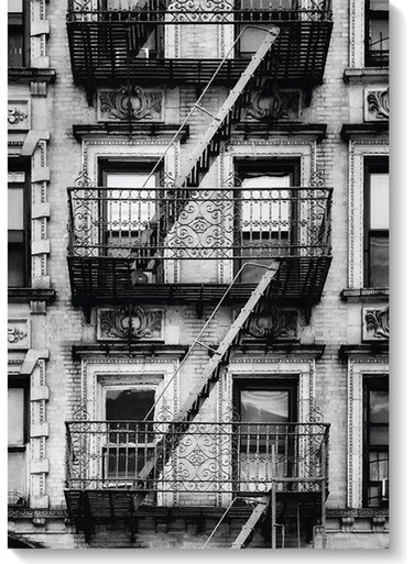 Building Black And White Wall Art Multicolour 40x60cm