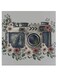 Camera Themed Wall Art Grey/Pink/Black 30x30cm
