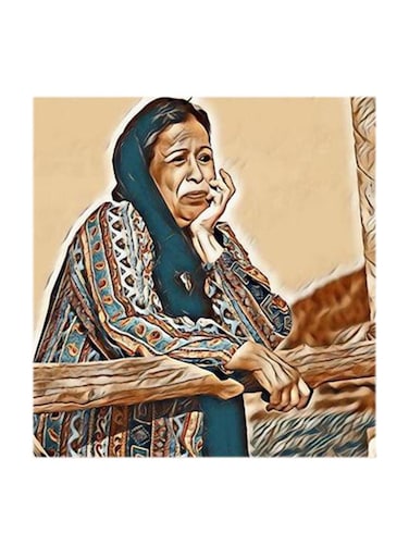 Hayat Al Fahad MDF Wall Art Multicolour 30x30cm