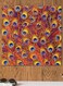 Peacock Themed Wall Art Orange/Blue 30x30cm