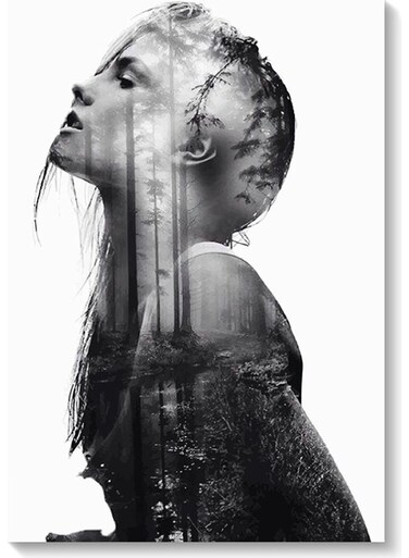 Woman Wall Art multicolour 40x60cm