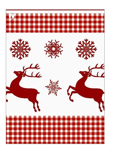 Printed Decorative Wall Art Plate Red/White 20cm