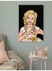 Little Girl Wall Art Multicolour 40x60cm
