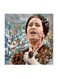 Umm Kulthum MDF Wall Art Multicolour 30x30centimeter
