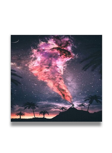 Decorative MDF Wall Art Painting Multicolour 30 x 30cm