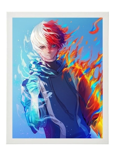 Digital Wall Art Poster Frame My Hero Academia Todoroki 21X30 Cm