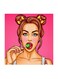Pop Art MDF Wall Art Multicolour 30x30cm