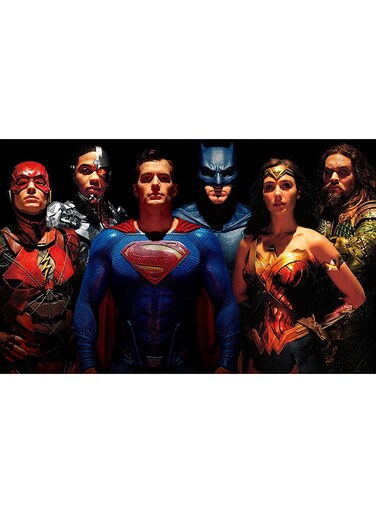 Justice League Unite The League Superheroes Wall Art Canvas Print Multicolour 50x31x3.5cm