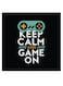 Games Lovers Themed Wall Art Black/White/Green 30x30cm