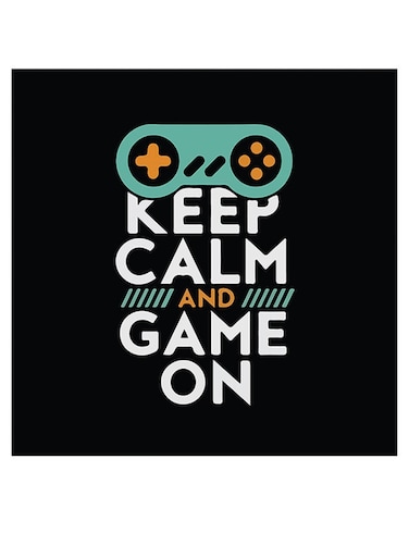 Games Lovers Themed Wall Art Black/White/Green 30x30cm