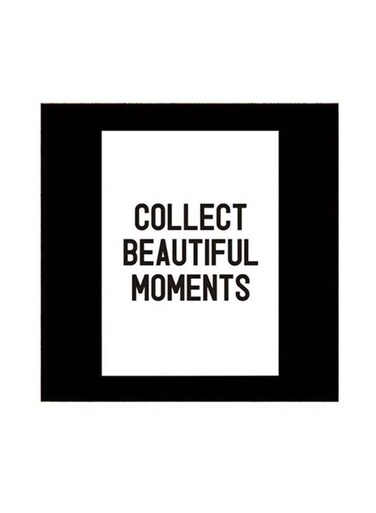 Quotes Themed Wall Art White/Black 30x30cm