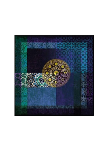 Islamic Motifs Mdf Wall Art Multicolour 30x30cm