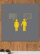 Chat Themed Printed MDF Wall Art multicolour 30x30cm