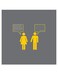 Chat Themed Printed MDF Wall Art multicolour 30x30cm
