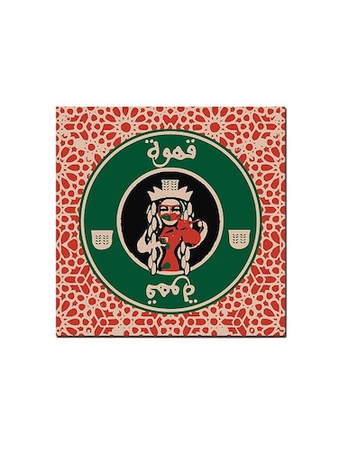 Coffee Pop Art Wall Art Painting Multicolour 30 x 30centimeter
